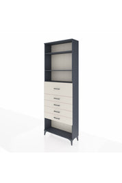 Arges Dolap 3 Raflı 5 Çekmeceli 88x30x243 - S33M124V4A