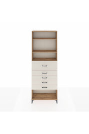 Arges Dolap 3 Raflı 5 Çekmeceli 88x30x243 - S33M124V7A