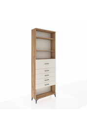 Arges Dolap 3 Raflı 5 Çekmeceli 88x30x243 - S33M124V7A