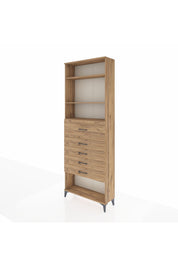 Arges Dolap 3 Raflı 5 Çekmeceli 88x30x243 - S33M124V9A