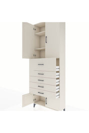 Arges Dolap 3 Raflı 5 Çekmeceli 4 Kapaklı 88x30x243 - S33M125V1A