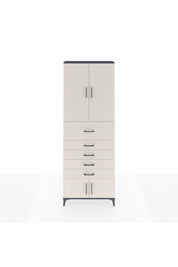 Arges Dolap 3 Raflı 5 Çekmeceli 4 Kapaklı 88x30x243 - S33M125V4A