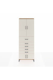 Arges Dolap 3 Raflı 5 Çekmeceli 4 Kapaklı 88x30x243 - S33M125V7A