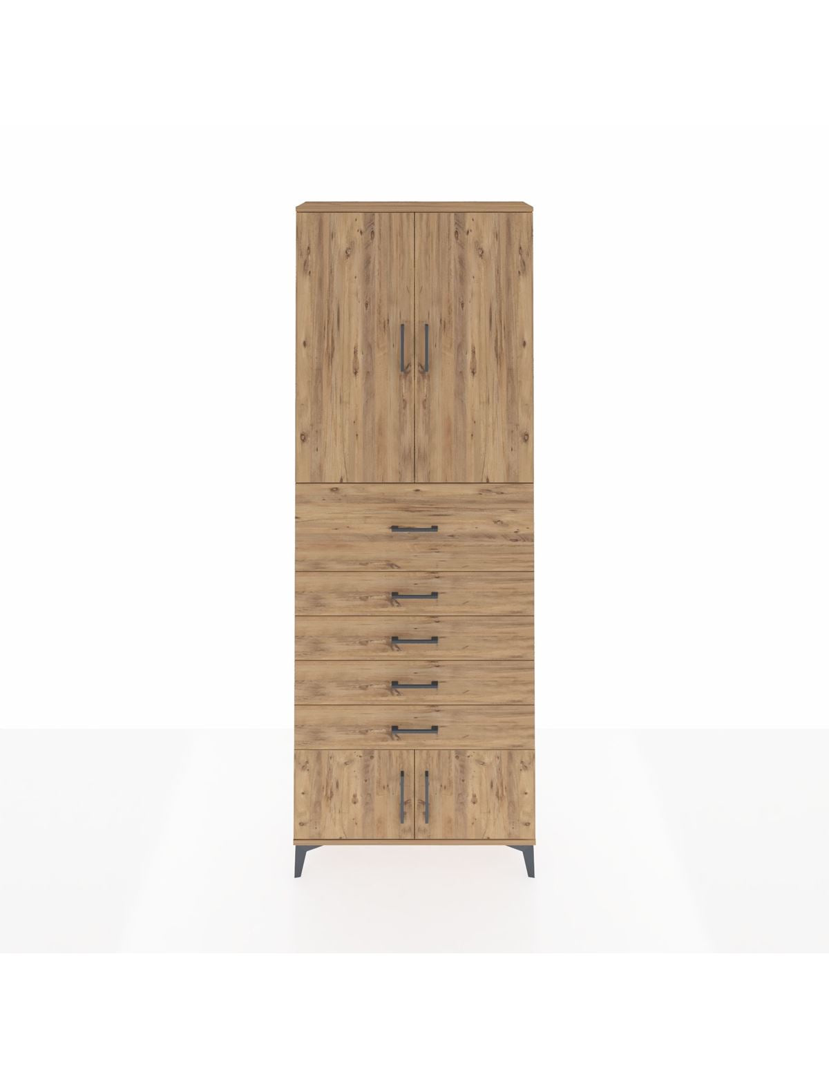 Arges Dolap 3 Raflı 5 Çekmeceli 4 Kapaklı 88x30x243 - S33M125V9A
