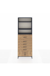 Arges Dolap 3 Raflı 5 Çekmeceli 2 Kapaklı 88x30x243 - S33M126V6A