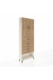 Arges Dolap 3 Raflı 5 Çekmeceli 2 Kapaklı 88x30x243 - S33M127V3A