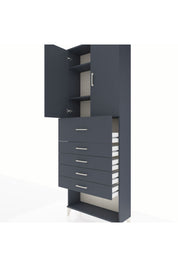 Arges Dolap 3 Raflı 5 Çekmeceli 2 Kapaklı 88x30x243 - S33M127V5A