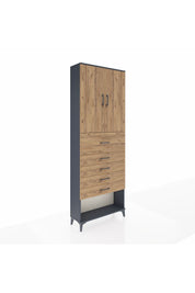Arges Dolap 3 Raflı 5 Çekmeceli 2 Kapaklı 88x30x243 - S33M127V6A