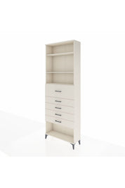 Arges Dolap 3 Raflı 5 Çekmeceli 88x30x243 - S33M128V1A