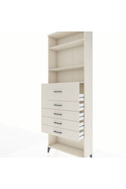 Arges Dolap 3 Raflı 5 Çekmeceli 88x30x243 - S33M128V1A