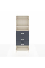 Arges Dolap 3 Raflı 5 Çekmeceli 88x30x243 - S33M128V2A