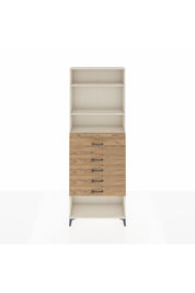 Arges Dolap 3 Raflı 5 Çekmeceli 88x30x243 - S33M128V3A