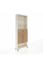 Arges Dolap 3 Raflı 5 Çekmeceli 88x30x243 - S33M128V3A