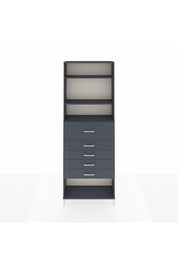 Arges Dolap 3 Raflı 5 Çekmeceli 88x30x243 - S33M128V5A