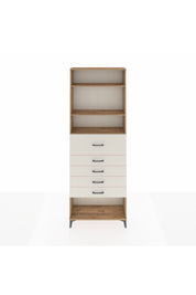 Arges Dolap 3 Raflı 5 Çekmeceli 88x30x243 - S33M128V7A
