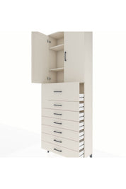 Arges Dolap 3 Raflı 7 Çekmeceli 2 Kapaklı 88x30x243 - S33M129V1A