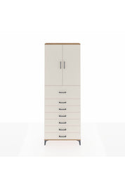 Arges Dolap 3 Raflı 7 Çekmeceli 2 Kapaklı 88x30x243 - S33M129V7A
