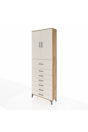 Arges Dolap 3 Raflı 7 Çekmeceli 2 Kapaklı 88x30x243 - S33M129V7A