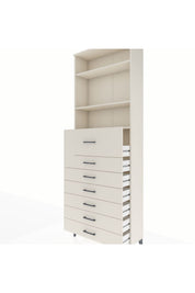 Arges Dolap 3 Raflı 7 Çekmeceli 88x30x243 - S33M130V1A