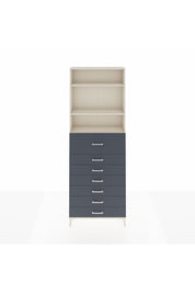 Arges Dolap 3 Raflı 7 Çekmeceli 88x30x243 - S33M130V2A