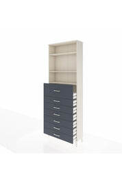 Arges Dolap 3 Raflı 7 Çekmeceli 88x30x243 - S33M130V2A