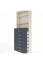 Arges Dolap 3 Raflı 7 Çekmeceli 88x30x243 - S33M130V2A