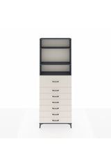 Arges Dolap 3 Raflı 7 Çekmeceli 88x30x243