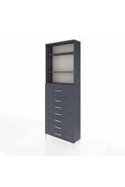 Arges Dolap 3 Raflı 7 Çekmeceli 88x30x243 - S33M130V5A