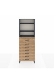 Arges Dolap 3 Raflı 7 Çekmeceli 88x30x243 - S33M130V6A