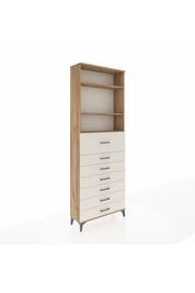 Arges Dolap 3 Raflı 7 Çekmeceli 88x30x243 - S33M130V7A