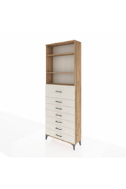 Arges Dolap 3 Raflı 7 Çekmeceli 88x30x243 - S33M130V7A