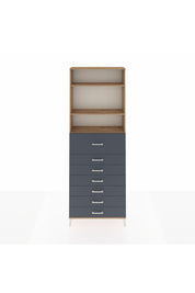 Arges Dolap 3 Raflı 7 Çekmeceli 88x30x243 - S33M130V8A