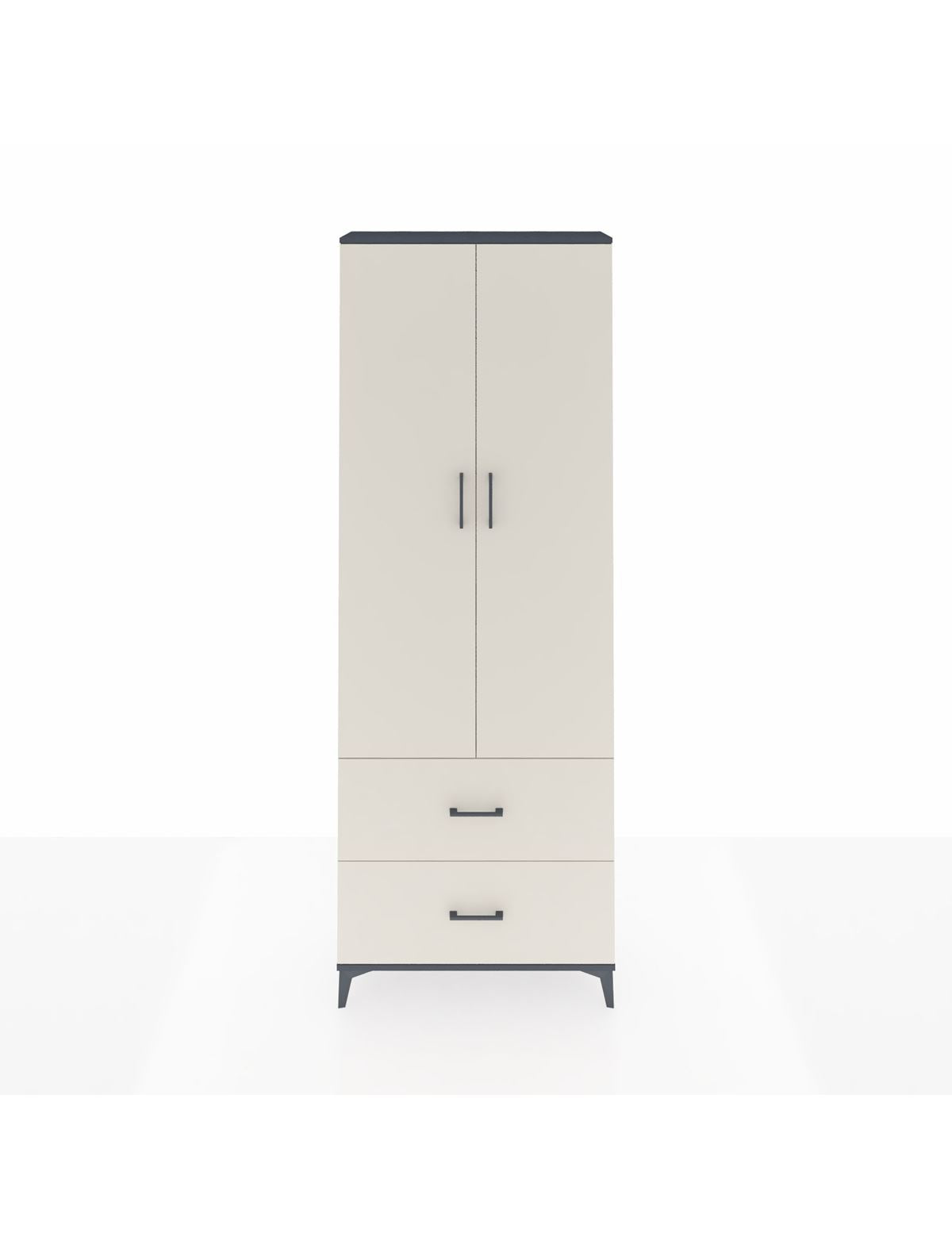 Arges Dolap 4 Raflı 2 Çekmeceli 2 Kapaklı 88x30x243 - S33M131V4A