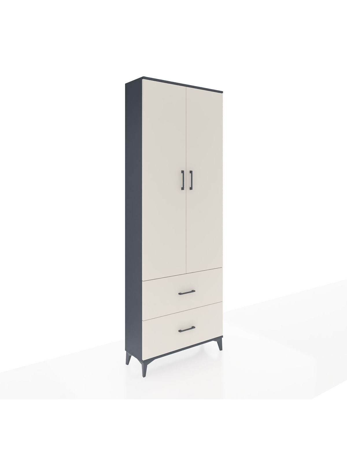 Arges Dolap 4 Raflı 2 Çekmeceli 2 Kapaklı 88x30x243 - S33M131V4A