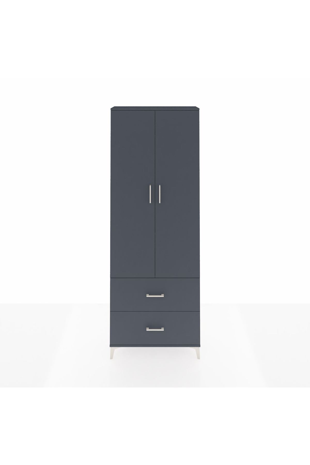 Arges Dolap 4 Raflı 2 Çekmeceli 2 Kapaklı 88x30x243 - S33M131V5A
