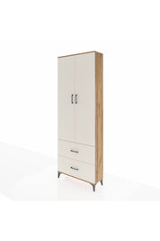 Arges Dolap 4 Raflı 2 Çekmeceli 2 Kapaklı 88x30x243 - S33M131V7A