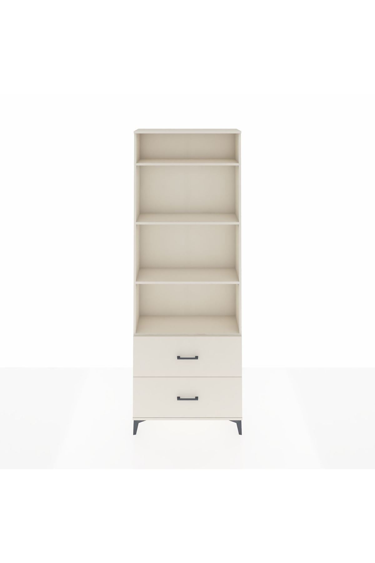 Arges Dolap 4 Raflı 2 Çekmeceli 88x30x243 - S33M132V1A
