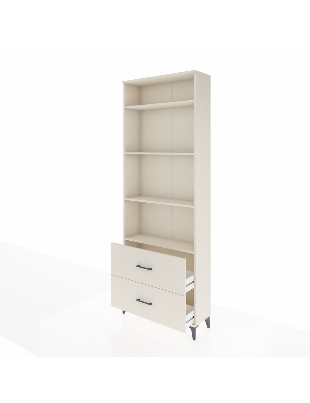 Arges Dolap 4 Raflı 2 Çekmeceli 88x30x243 - S33M132V1A