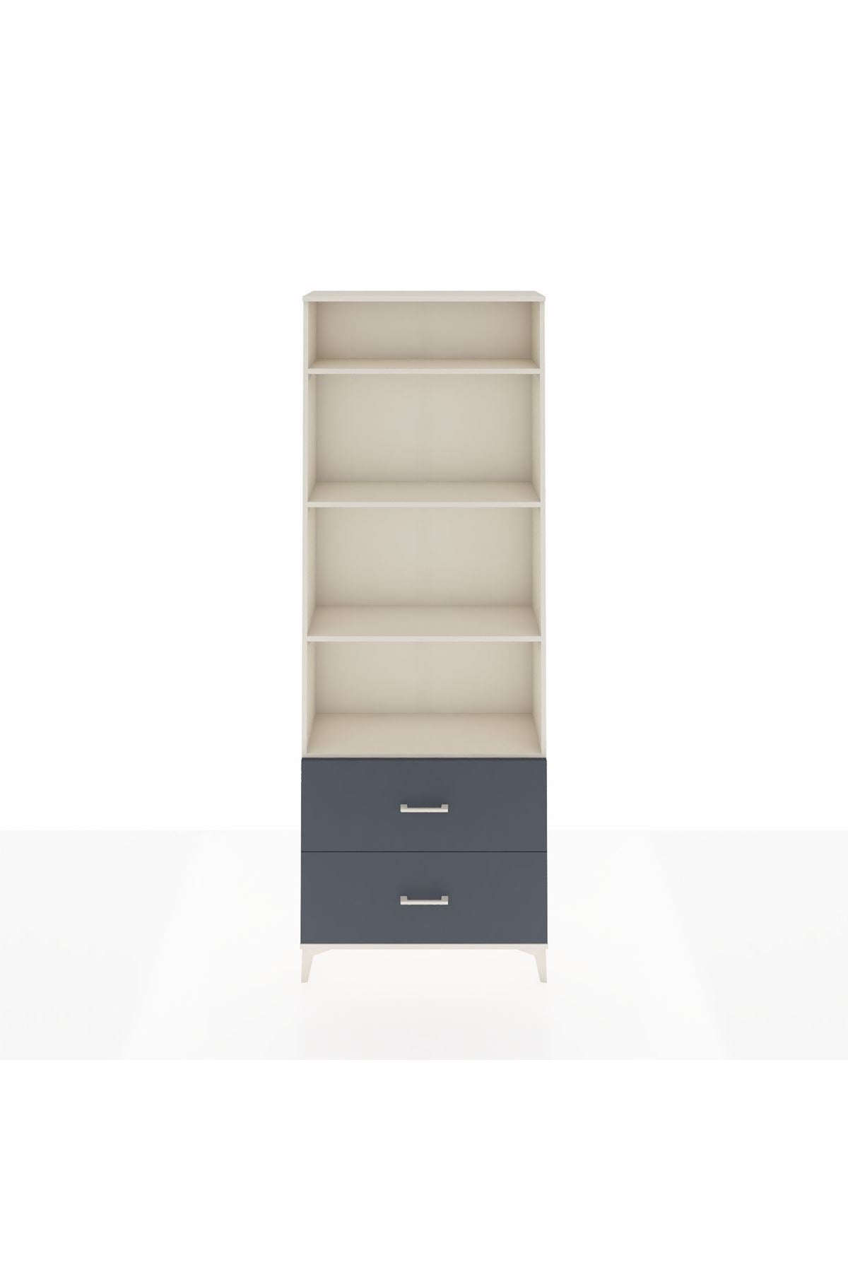 Arges Dolap 4 Raflı 2 Çekmeceli 88x30x243 - S33M132V2A