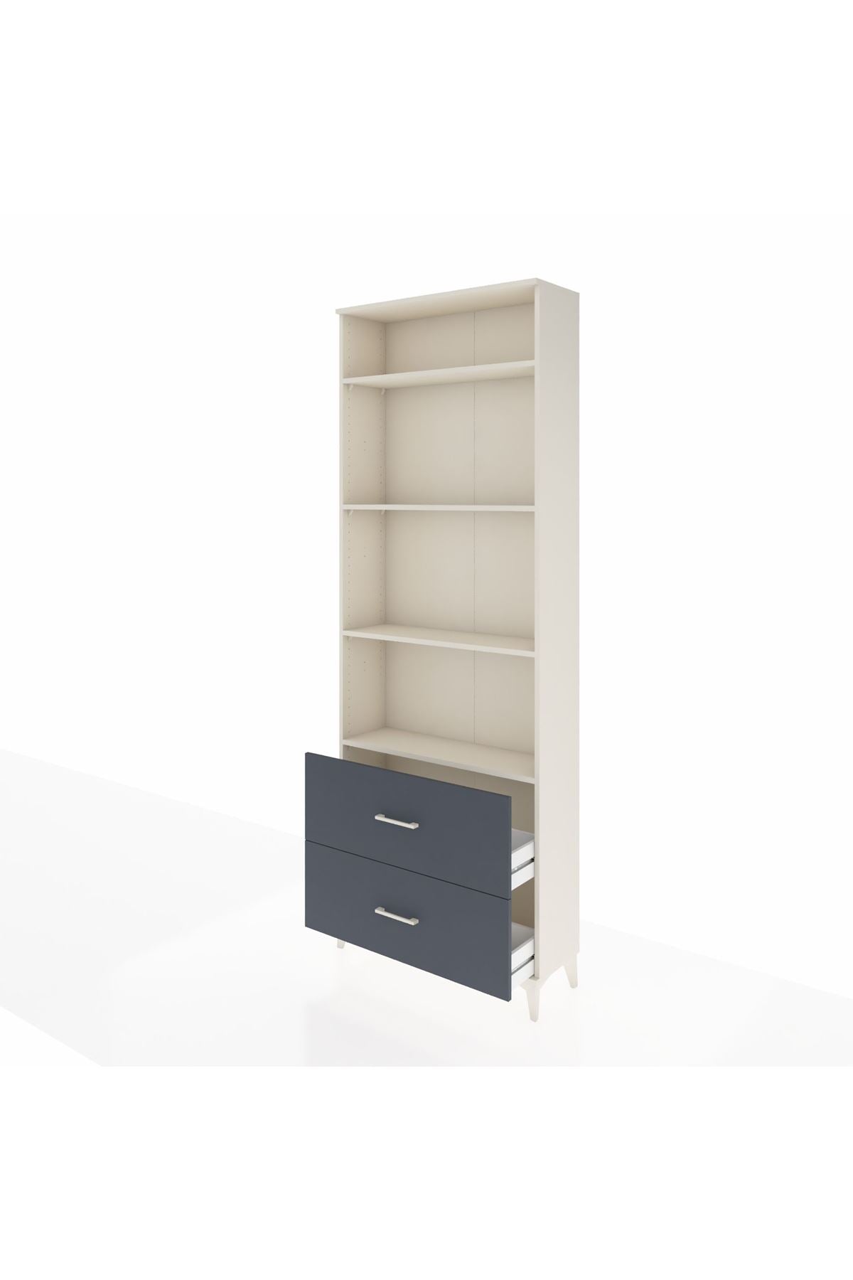 Arges Dolap 4 Raflı 2 Çekmeceli 88x30x243 - S33M132V2A
