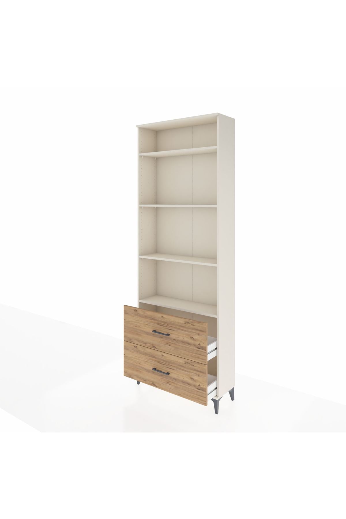 Arges Dolap 4 Raflı 2 Çekmeceli 88x30x243 - S33M132V3A