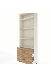 Arges Dolap 4 Raflı 2 Çekmeceli 88x30x243 - S33M132V3A