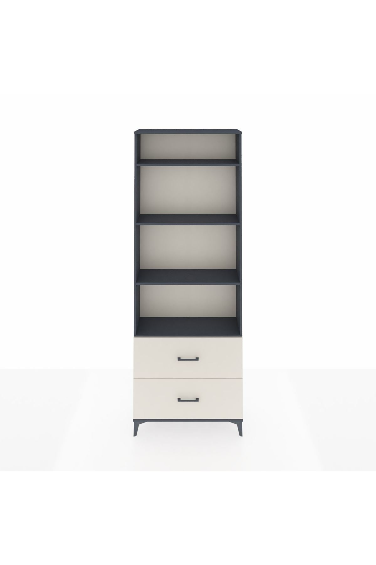 Arges Dolap 4 Raflı 2 Çekmeceli 88x30x243 - S33M132V4A
