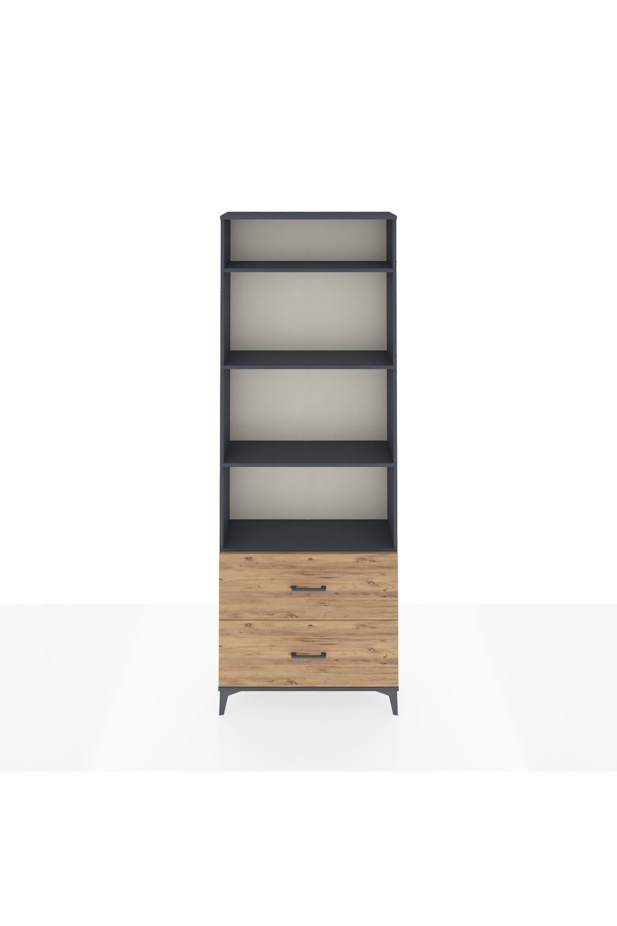 Arges Dolap 4 Raflı 2 Çekmeceli 88x30x243 - S33M132V6A