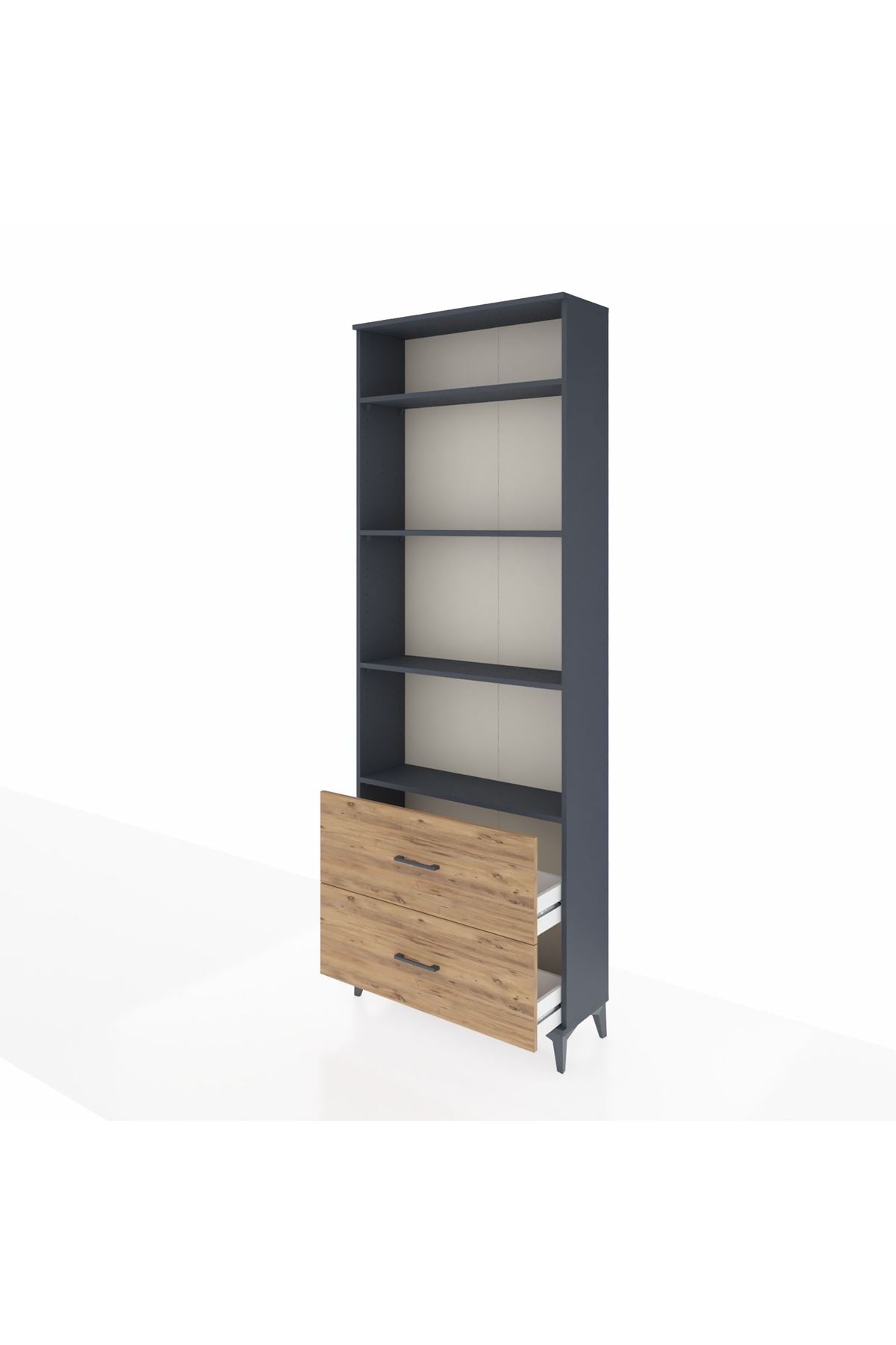 Arges Dolap 4 Raflı 2 Çekmeceli 88x30x243 - S33M132V6A