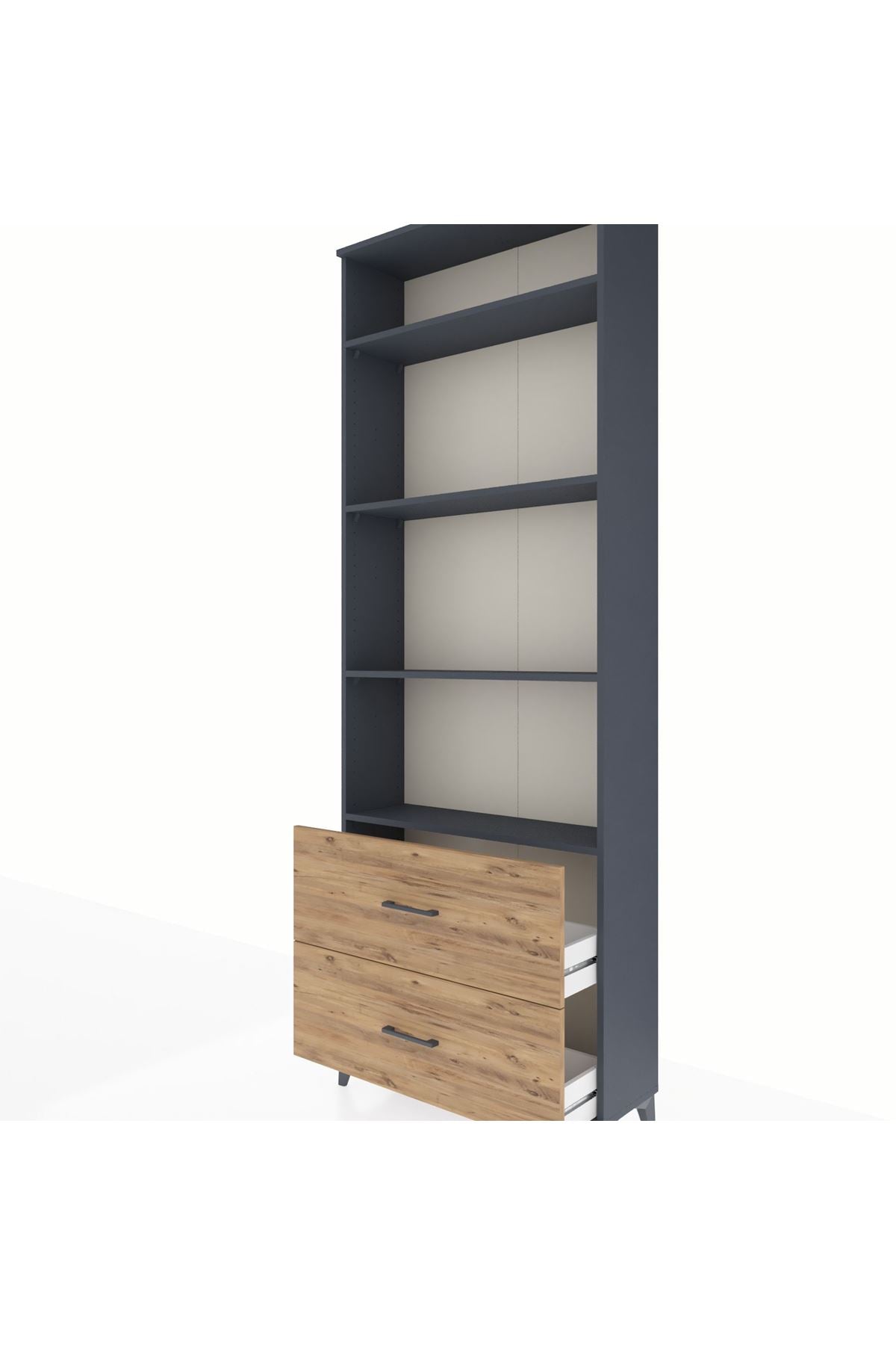 Arges Dolap 4 Raflı 2 Çekmeceli 88x30x243 - S33M132V6A