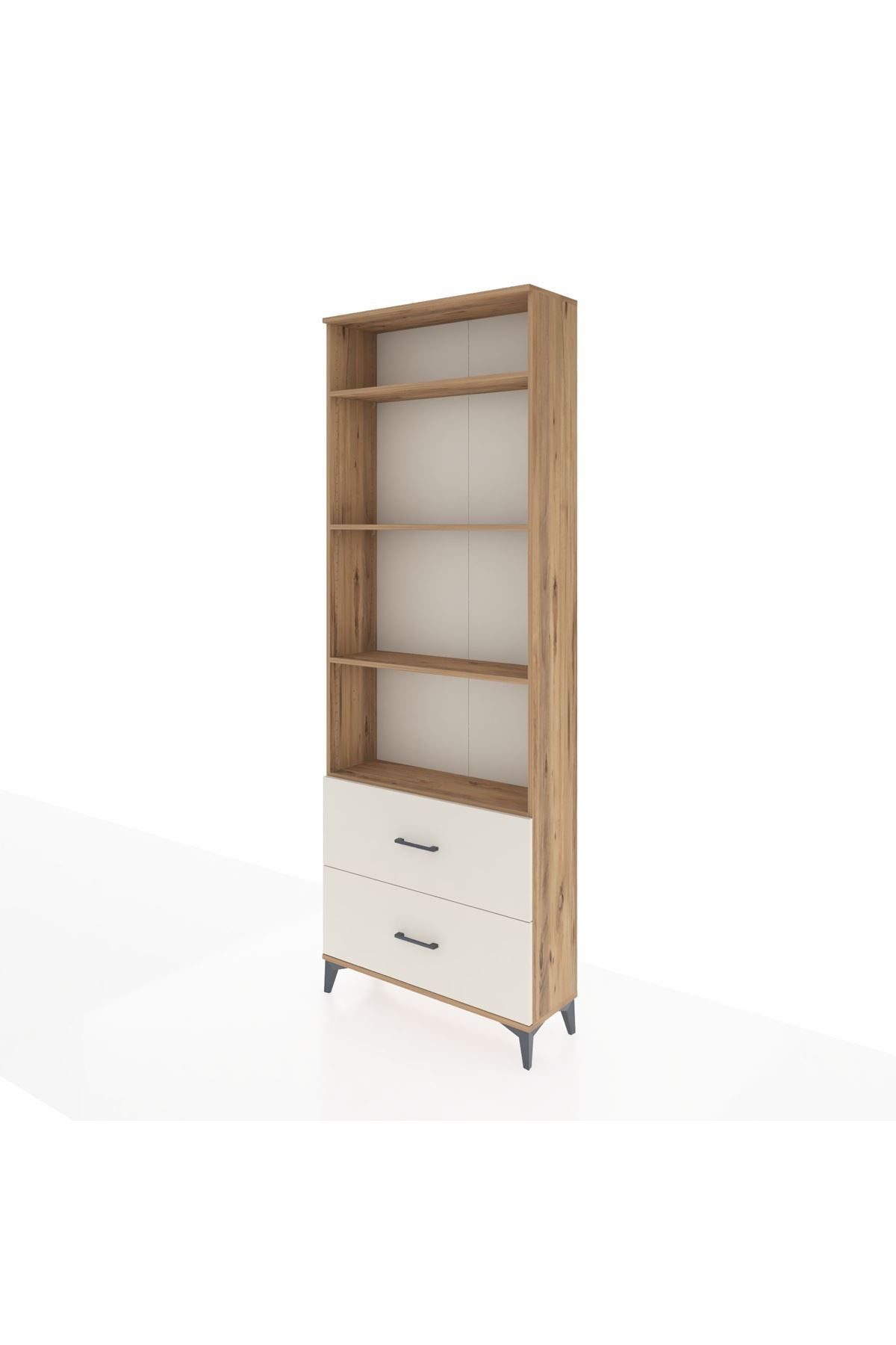 Arges Dolap 4 Raflı 2 Çekmeceli 88x30x243 - S33M132V7A