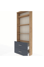 Arges Dolap 4 Raflı 2 Çekmeceli 88x30x243 - S33M132V8A