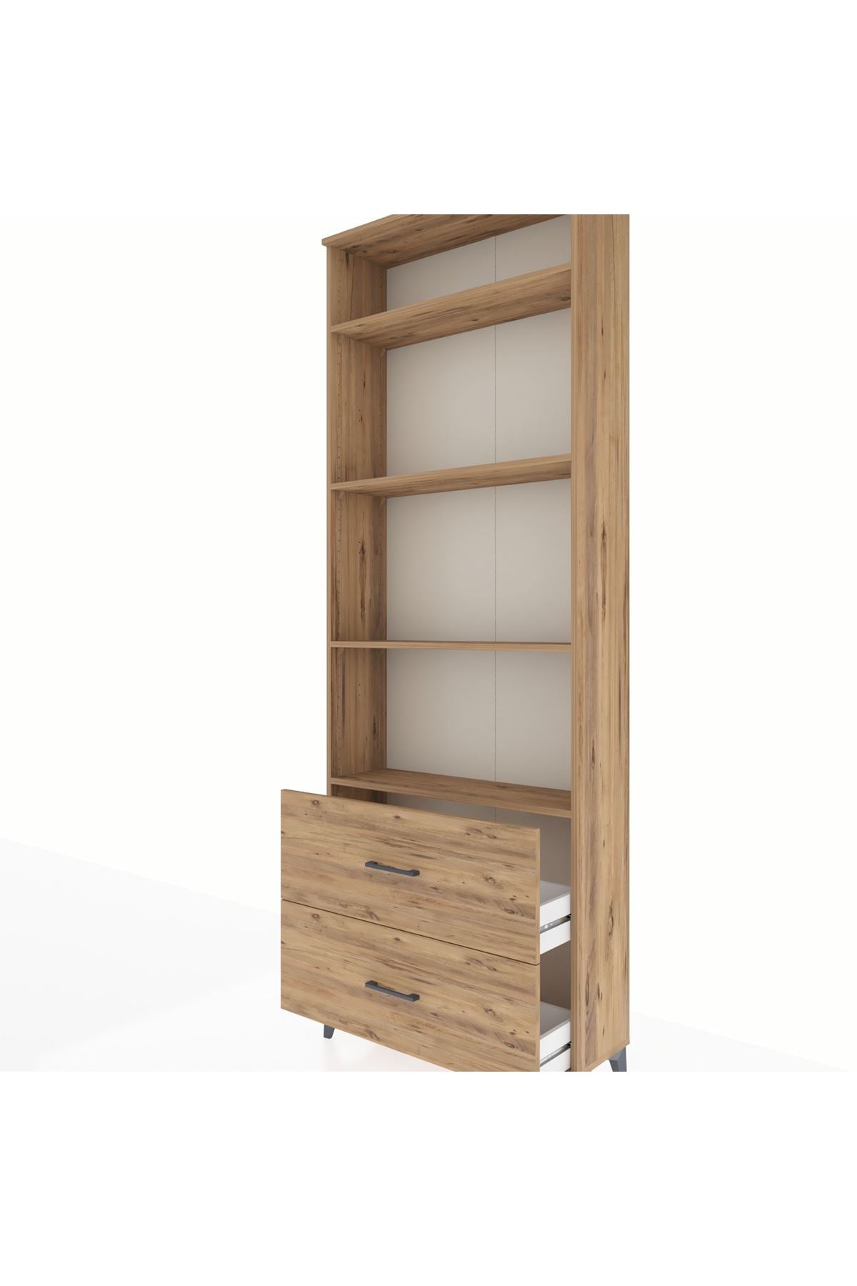 Arges Dolap 4 Raflı 2 Çekmeceli 88x30x243 - S33M132V9A