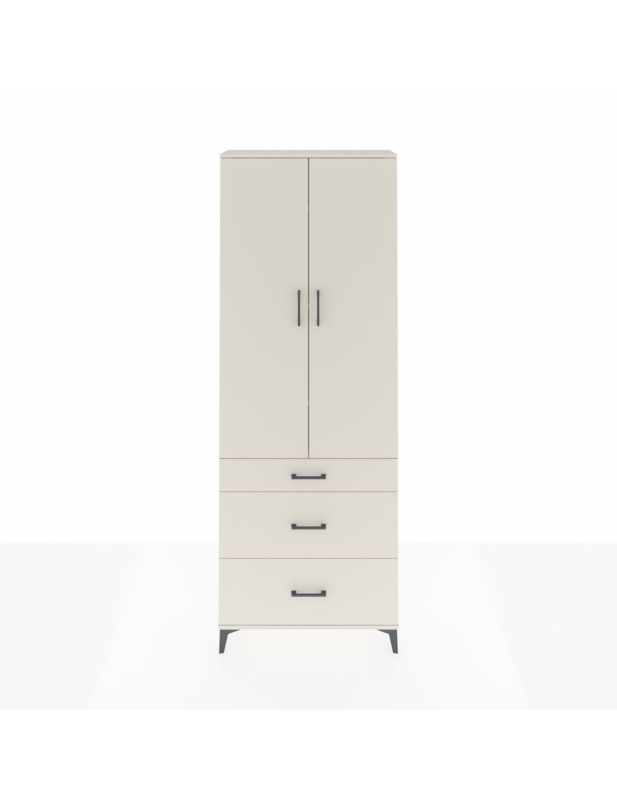 Arges Dolap 4 Raflı 3 Çekmeceli 2 Kapaklı 88x30x243 - S33M133V1A